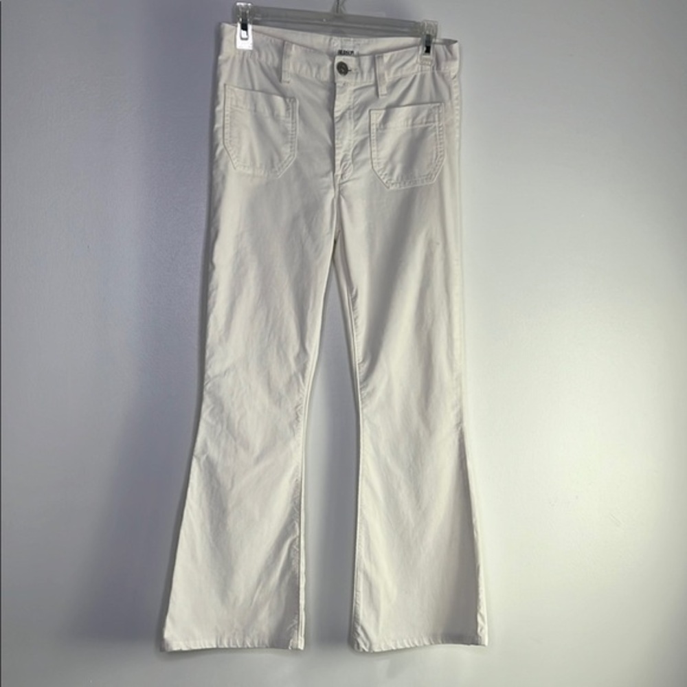 Hudson Taylor Flare corduroy pants Patch Pockets White size 27